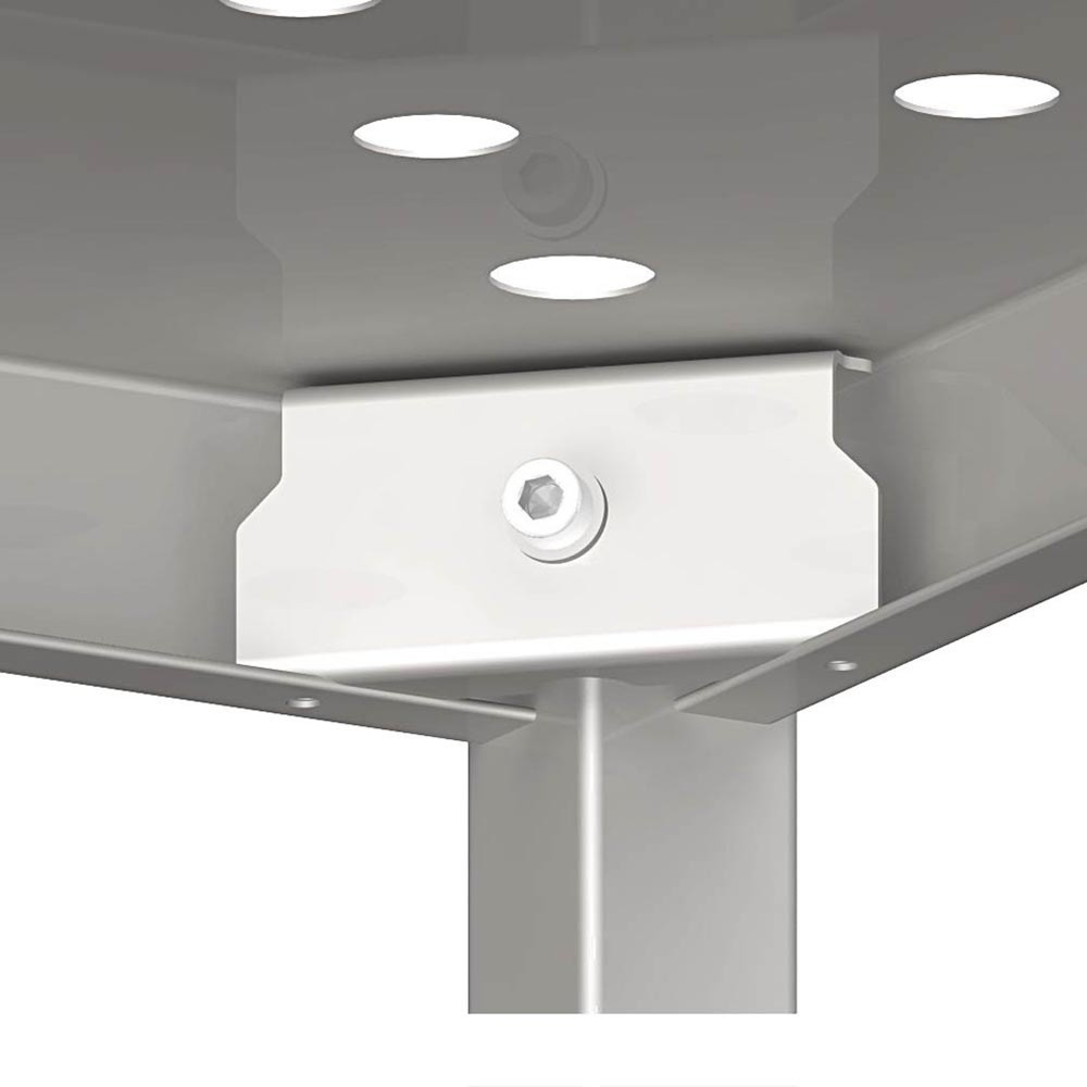 Produktabbildung Nr. 2: Stalgast Regal mit gelochten Böden, 800x400x1800 mm, Selbstmontage