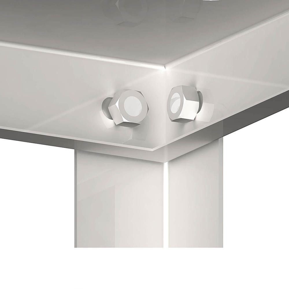 Produktabbildung Nr. 2: Stalgast Regal mit glatten, höhenverstellbaren Böden, 800x400x1800 mm, Selbstmontage