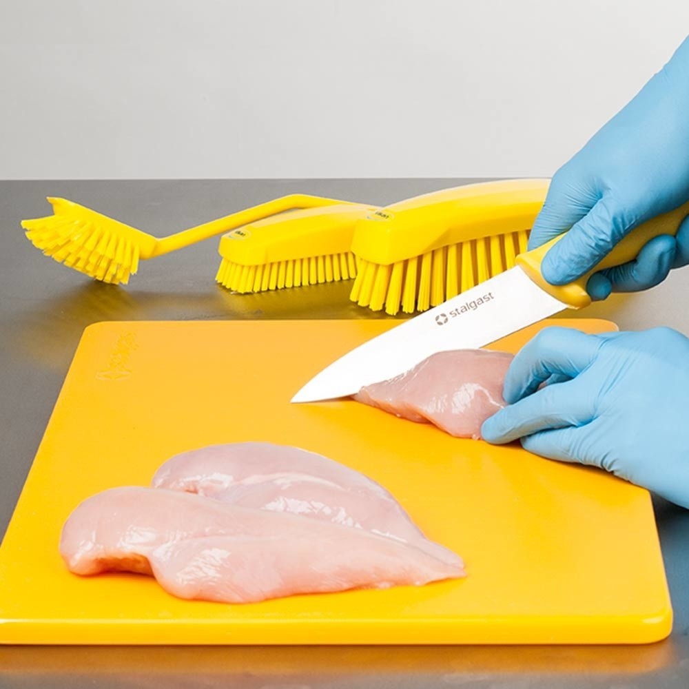 Produktabbildung Nr. 3: Stalgast Schneidbrett, HACCP, Farbe gelb, 450 x 300 x 13 mm (BxTxH)
