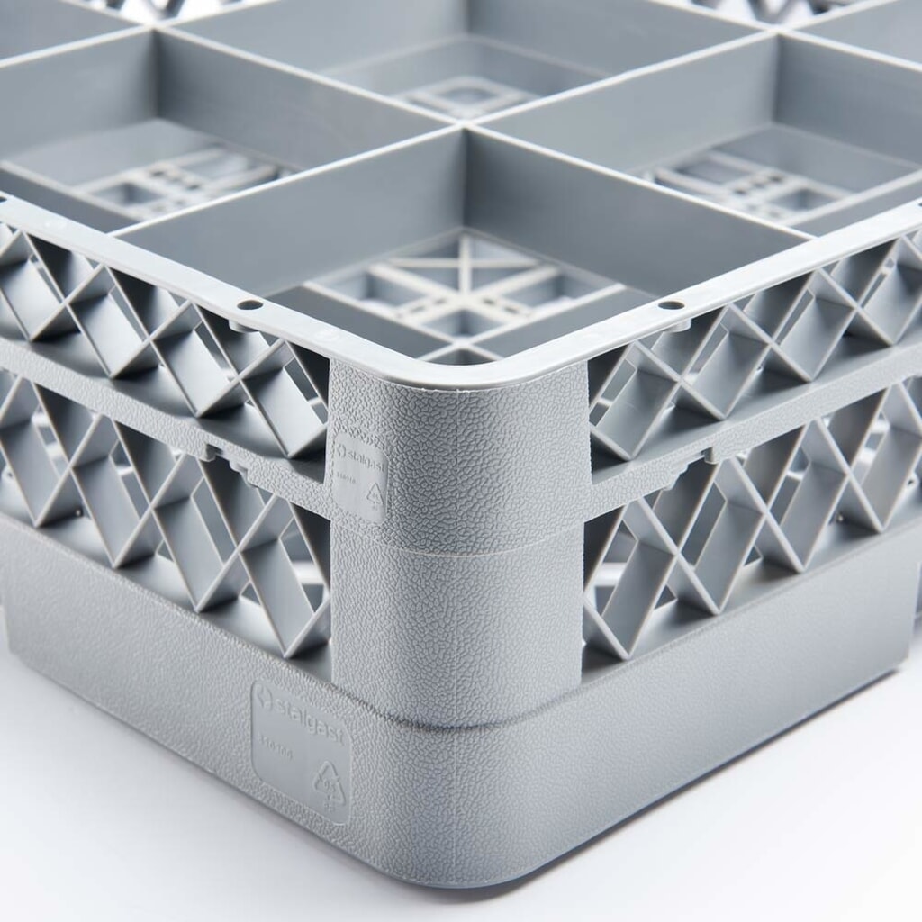 Produktabbildung Nr. 5: Stalgast Spülkorb für Gläser und Tassen 9 Fächer 500 x 500 mm