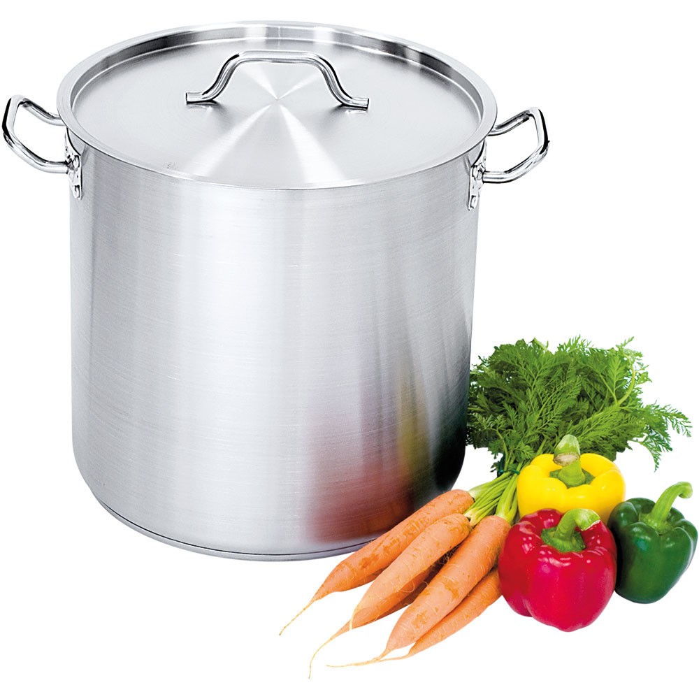 Produktabbildung: Stalgast Suppentopf hohe Form, mit Deckel, Ø 360 mm, Höhe 360 mm, 36,6 Liter