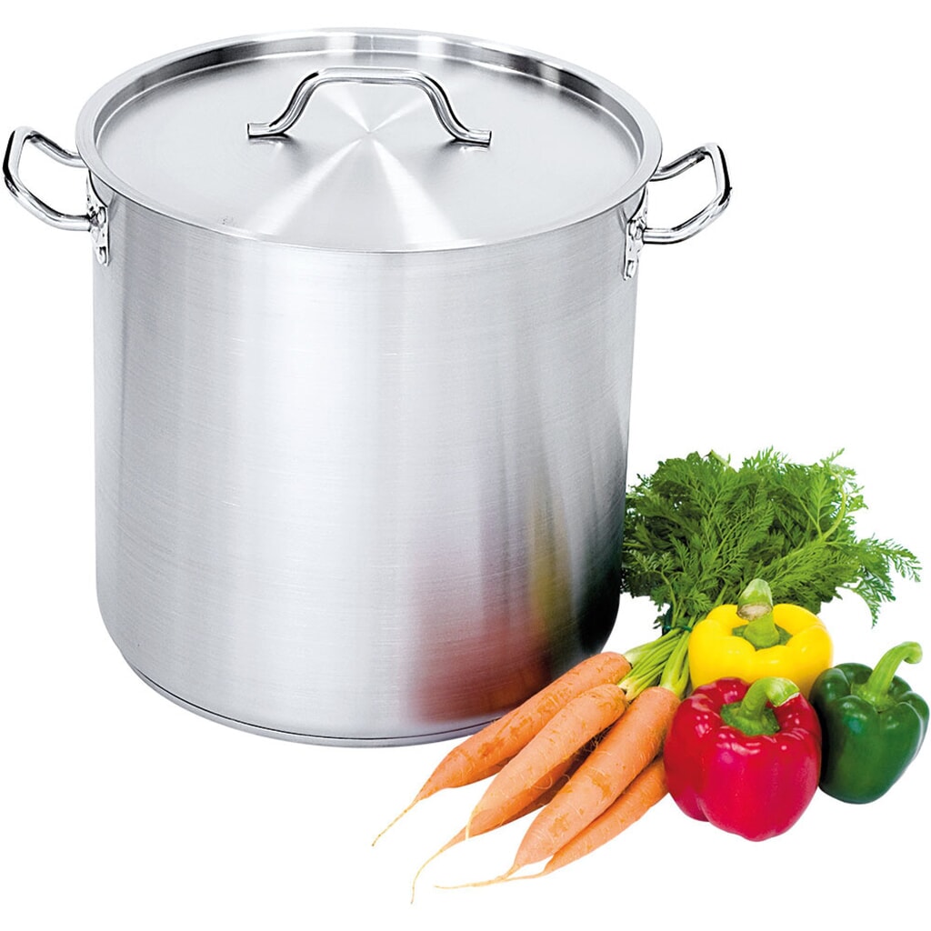 Produktabbildung: Stalgast Suppentopf hohe Form, mit Deckel, Ø 400 mm, Höhe 400 mm, 50,3 Liter
