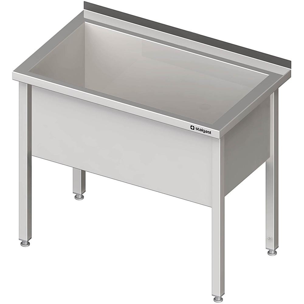 Produktabbildung Nr. 2: Stalgast Topfspüle mit einem Becken, 900x600x850 mm, 400 mm Beckenhöhe, mit Aufkantung, verschweißt