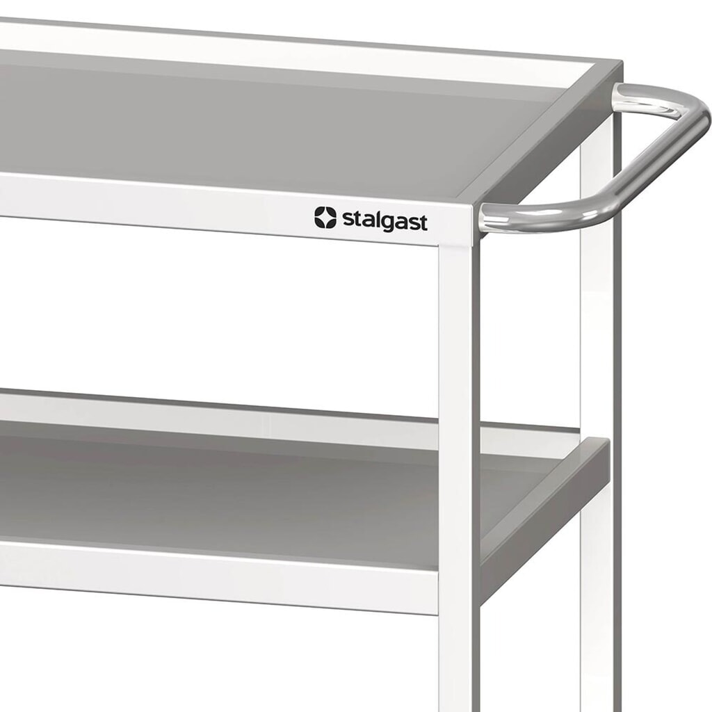 Stalgast Transportwagen mit drei Böden, 800x500x850 mm, verschweißt Produktabbildung Nr. 2: Stalgast Transportwagen mit drei Böden, 800x500x850 mm, verschweißt