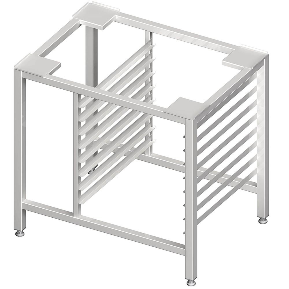 Produktabbildung: Stalgast Untergestell mit GN 1/1 Einschubschienen, 850x750x750 mm, verschweißt