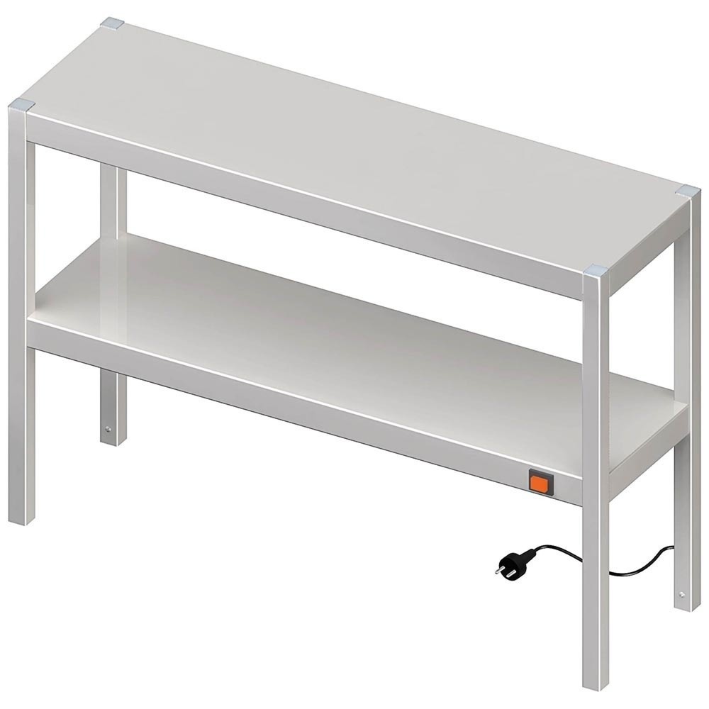 Produktabbildung Nr. 1: Stalgast Wärmebrücke 2-etagig  900x300x700 mm mit Keramik-Infrarot-Strahlern