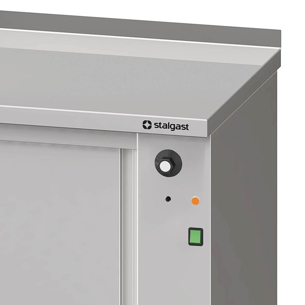 Produktabbildung Nr. 2: Stalgast Wärmeschrank mit Schiebetüren 1400x600x850 mm mit Aufkantung