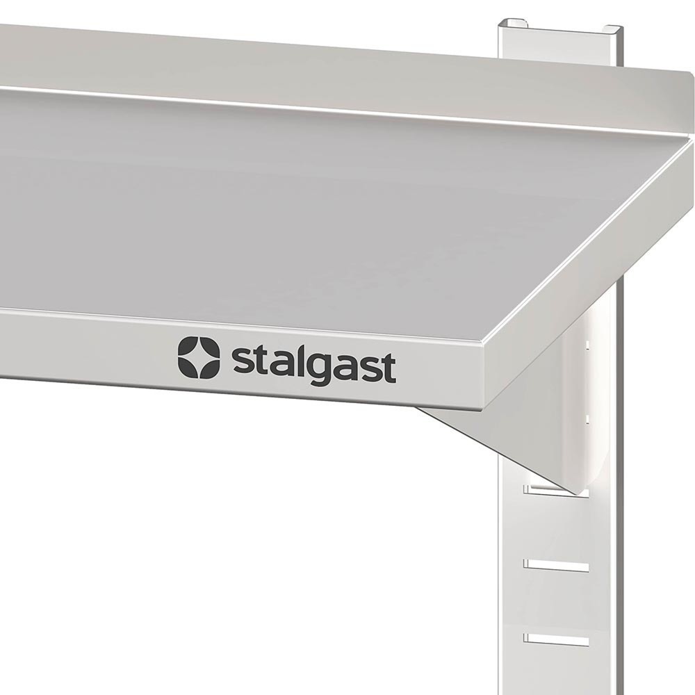 Produktabbildung Nr. 2: Stalgast Wandbord mit Konsolen, und Wandschienen, 700x300x400 mm, höhenverstellbar, verschweißt