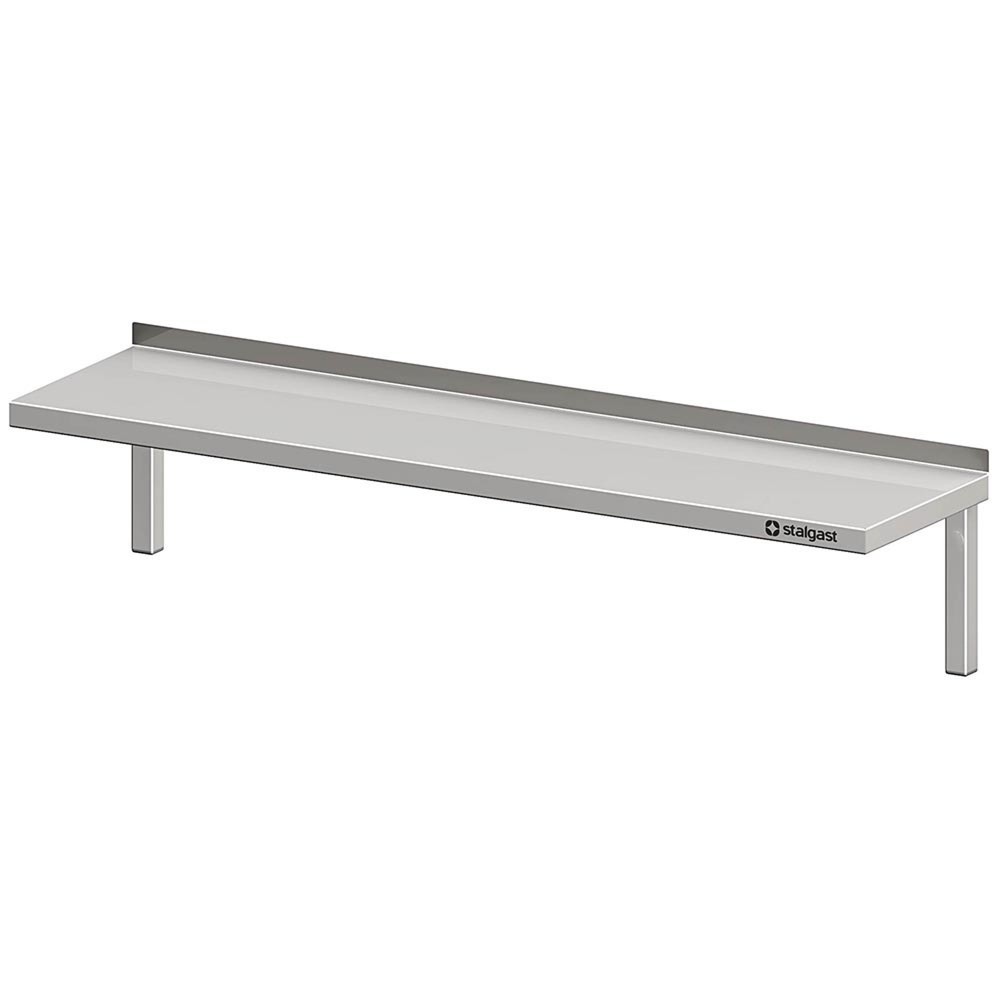 Produktabbildung: Stalgast Wandbord mit Winkelkonsolen, 1200x300x250 mm, verschweißt