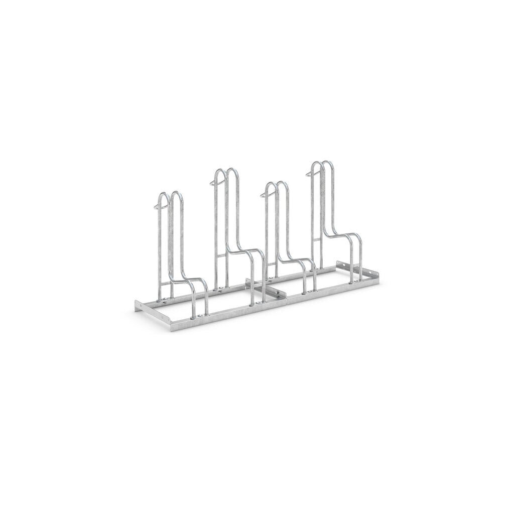 wsm® Standparker, 1-seitig, 5 Stellplätze, verzinkt Produktabbildung: wsm® Standparker, 1-seitig, 5 Stellplätze, verzinkt