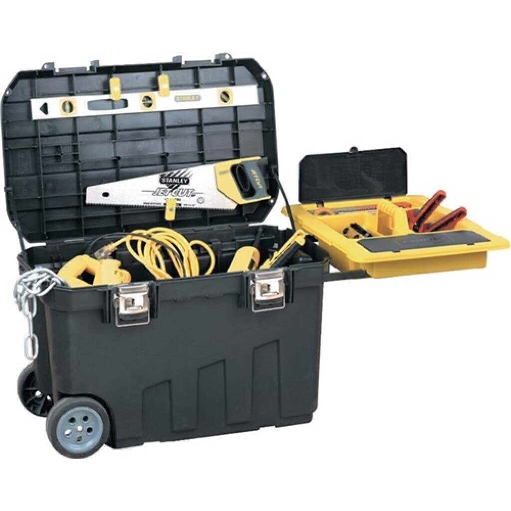 Produktabbildung: Montagebox fahrbar B770xT490xH480mm Ku.Vertiefungen im Deckel STANLEY