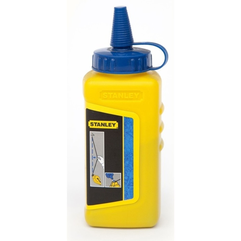 Produktabbildung: STANLEY Schlagschnurkreide, 225 g blau, Kunststoffflasche
