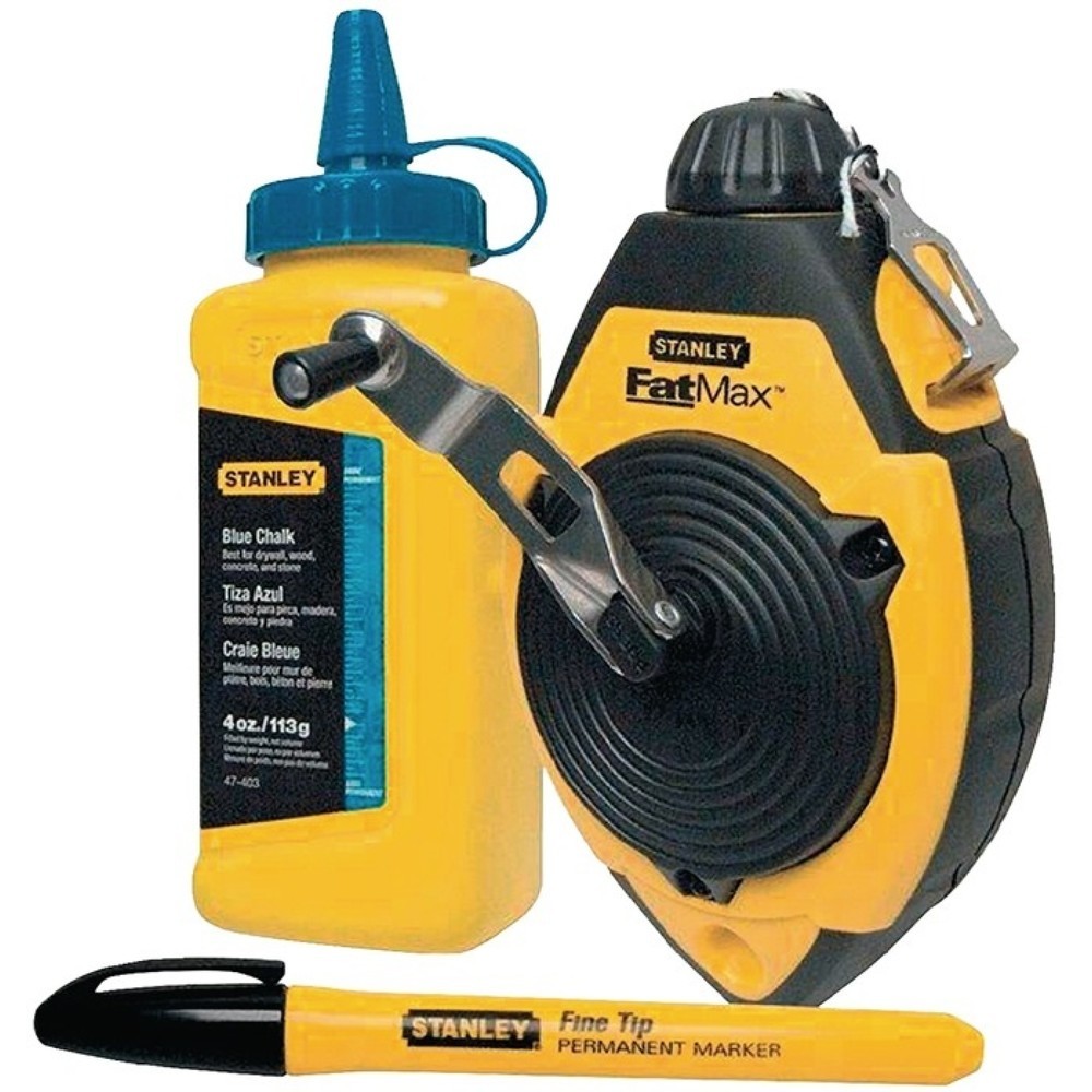 Produktabbildung: STANLEY Schlagschnurset FATMAX Schnur-L.30m Kunststoffgehäuse Schnelleinzug 3:1