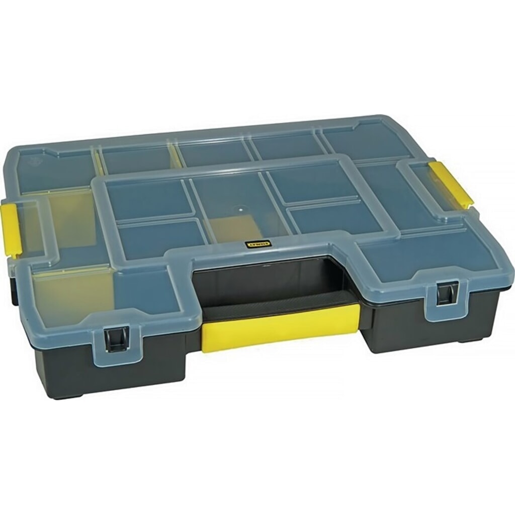 STANLEY Sortimentskasten SortMaster Junior, B375xT292xH67mm, 14 Fächer Produktabbildung Nr. 1: STANLEY Sortimentskasten SortMaster Junior, B375xT292xH67mm, 14 Fächer