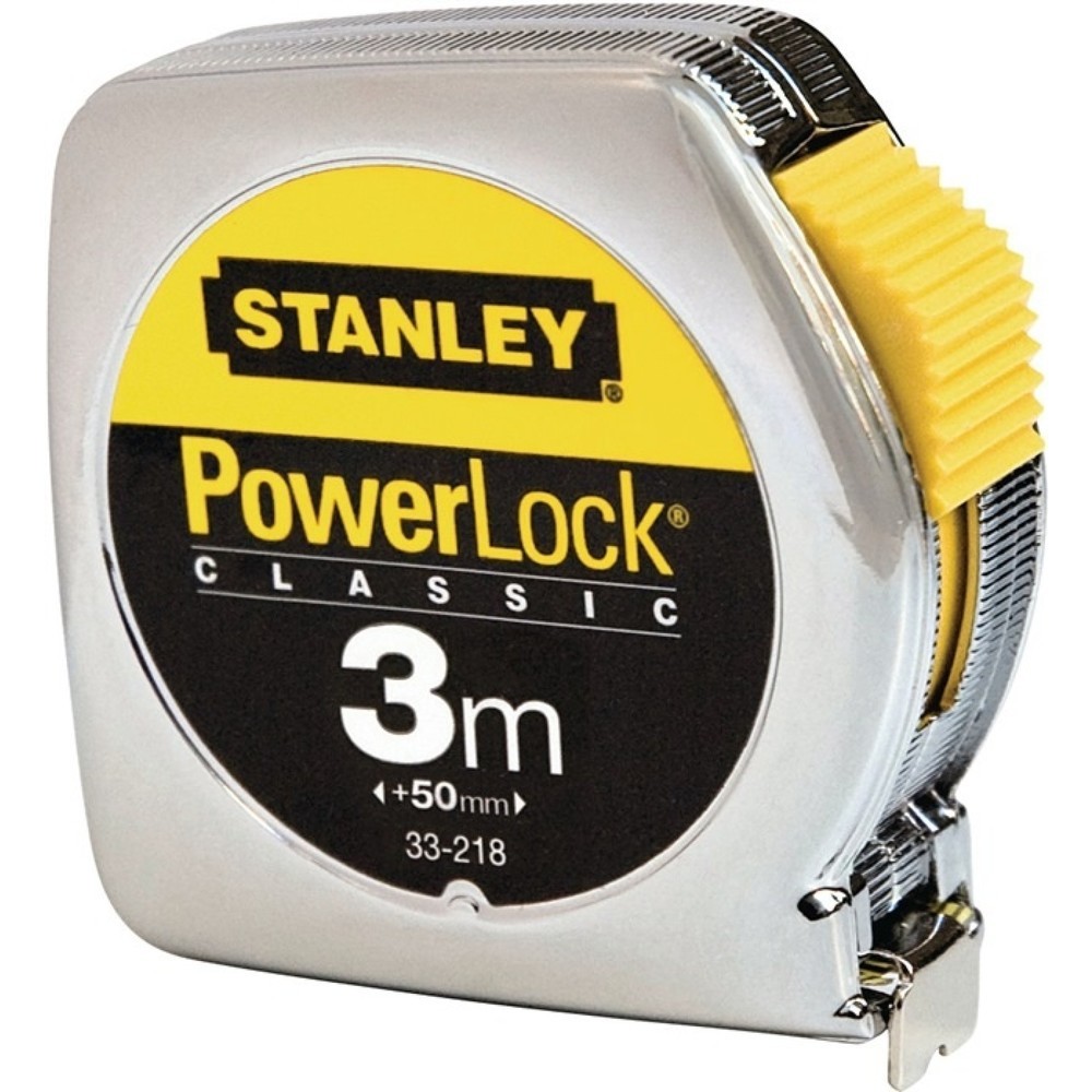 Produktabbildung: Taschenrollbandmaß PowerLock® Länge 3 m Breite 12,7 mm mm/cm EG II Metall Automatic SB STANLEY