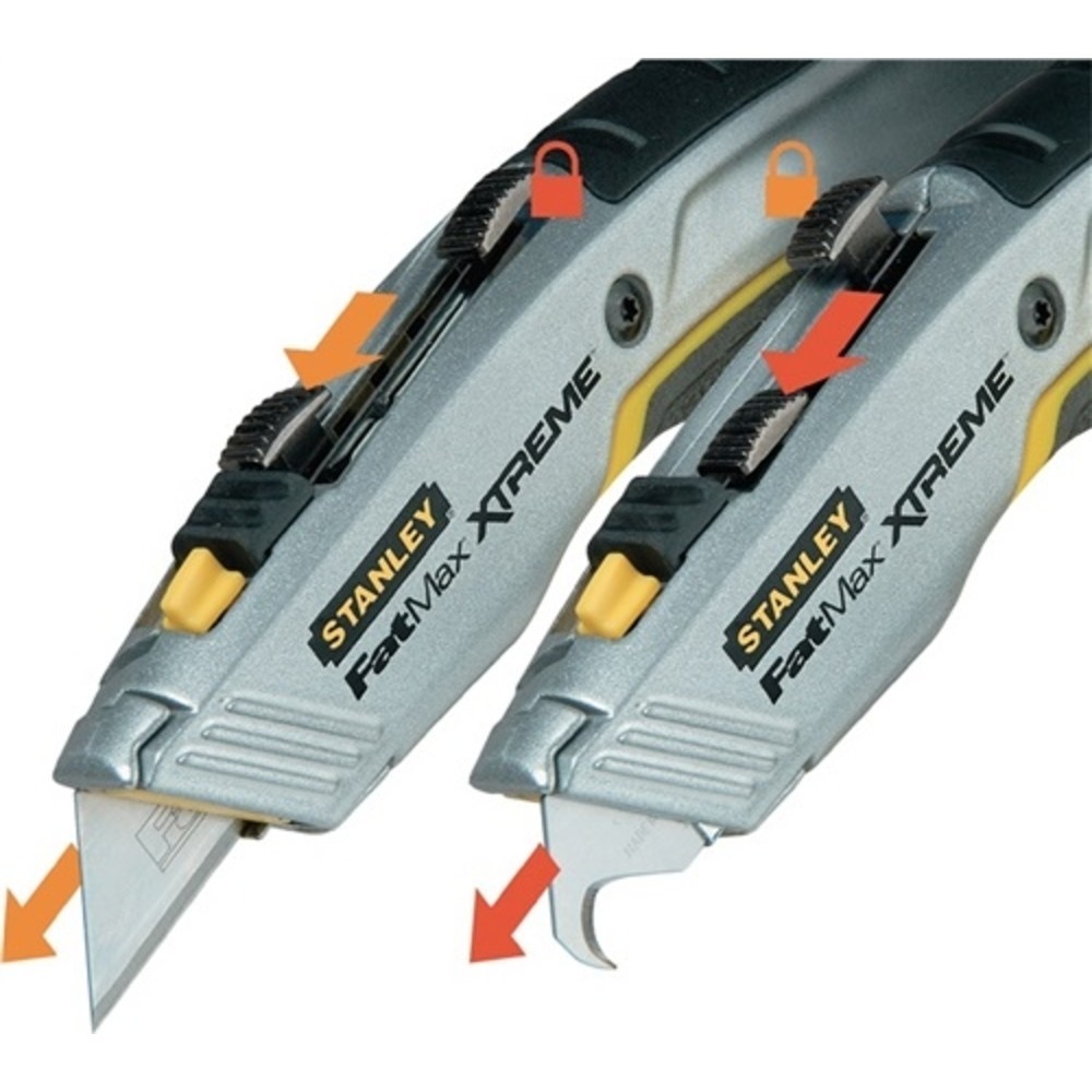 Produktabbildung Nr. 2: Universalmesser FATMAX® PRO 2-IN-1 Gesamt-L.180mm einziehbar SB-verpackt STANLEY
