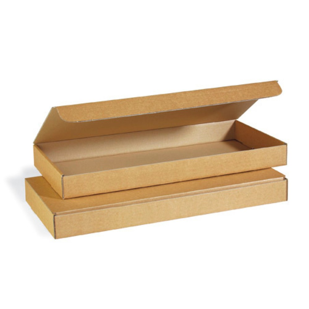 Produktabbildung Nr. 1: Stanzverpackung, braun, 500 x 240 x 48 mm, Fefco 0421, (Tastaturverpackung)