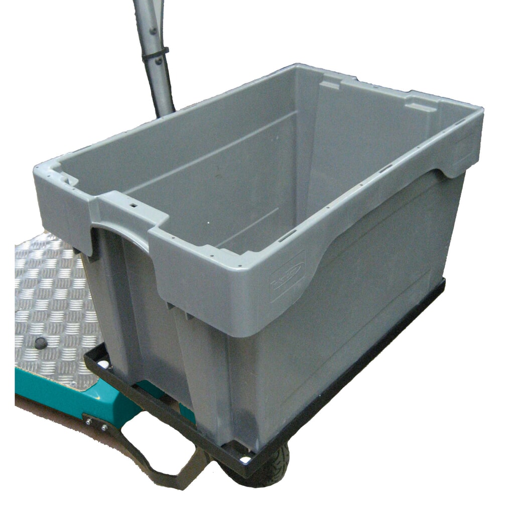 Stapelbox für Elektro-Transportroller Ameise® 1000, HxBxT 350 x 600 x 400 mm Produktabbildung: Stapelbox für Elektro-Transportroller Ameise® 1000, HxBxT 350 x 600 x 400 mm