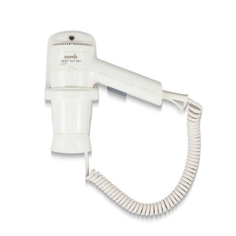 Produktabbildung: starmix Hand-Haartrockner HFSW 12, 1.200 W, inkl. Wandhalter, weiß