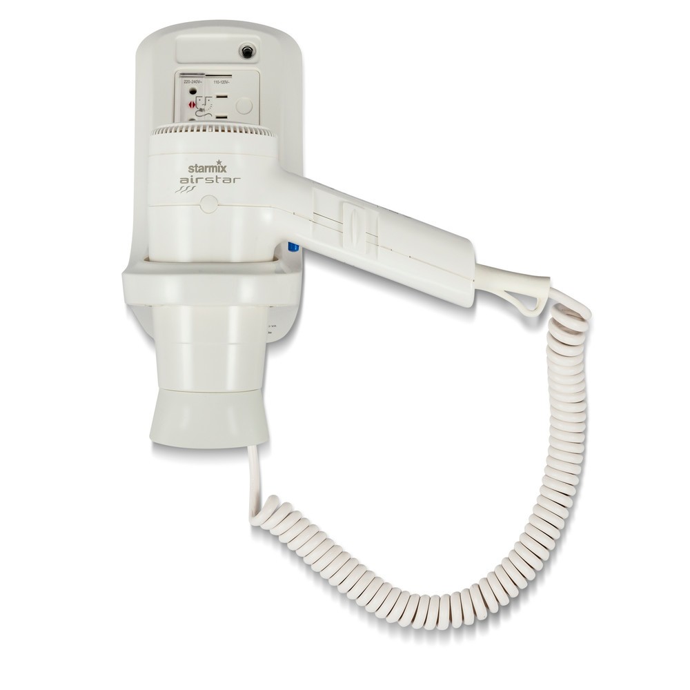 Produktabbildung: starmix Hand-Haartrockner HFTW 12 R, 1.200 W, inkl. Wandhalter, weiß