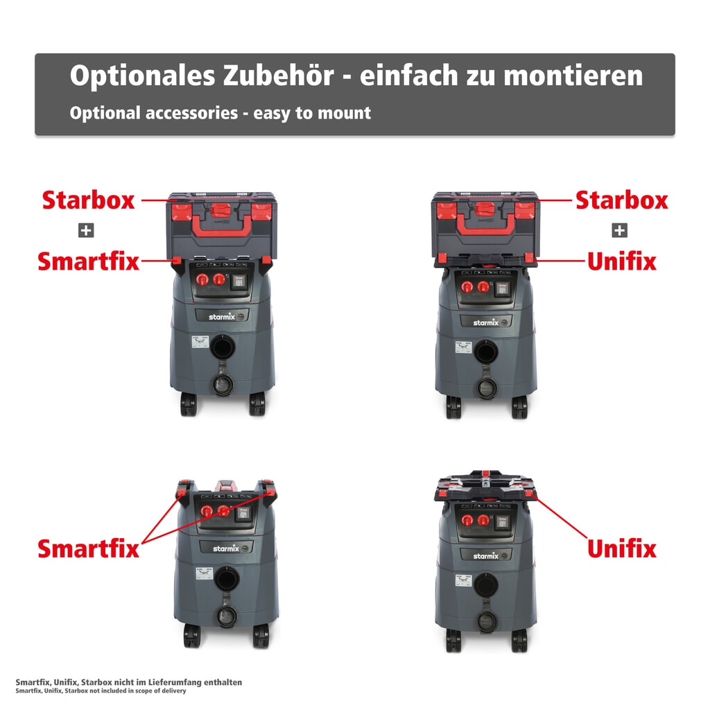 starmix Industriestaubsauger iPulse, Staubklasse M, 1.600 W, 35 l Produktabbildung Nr. 9: starmix Industriestaubsauger iPulse, Staubklasse M, 1.600 W, 35 l