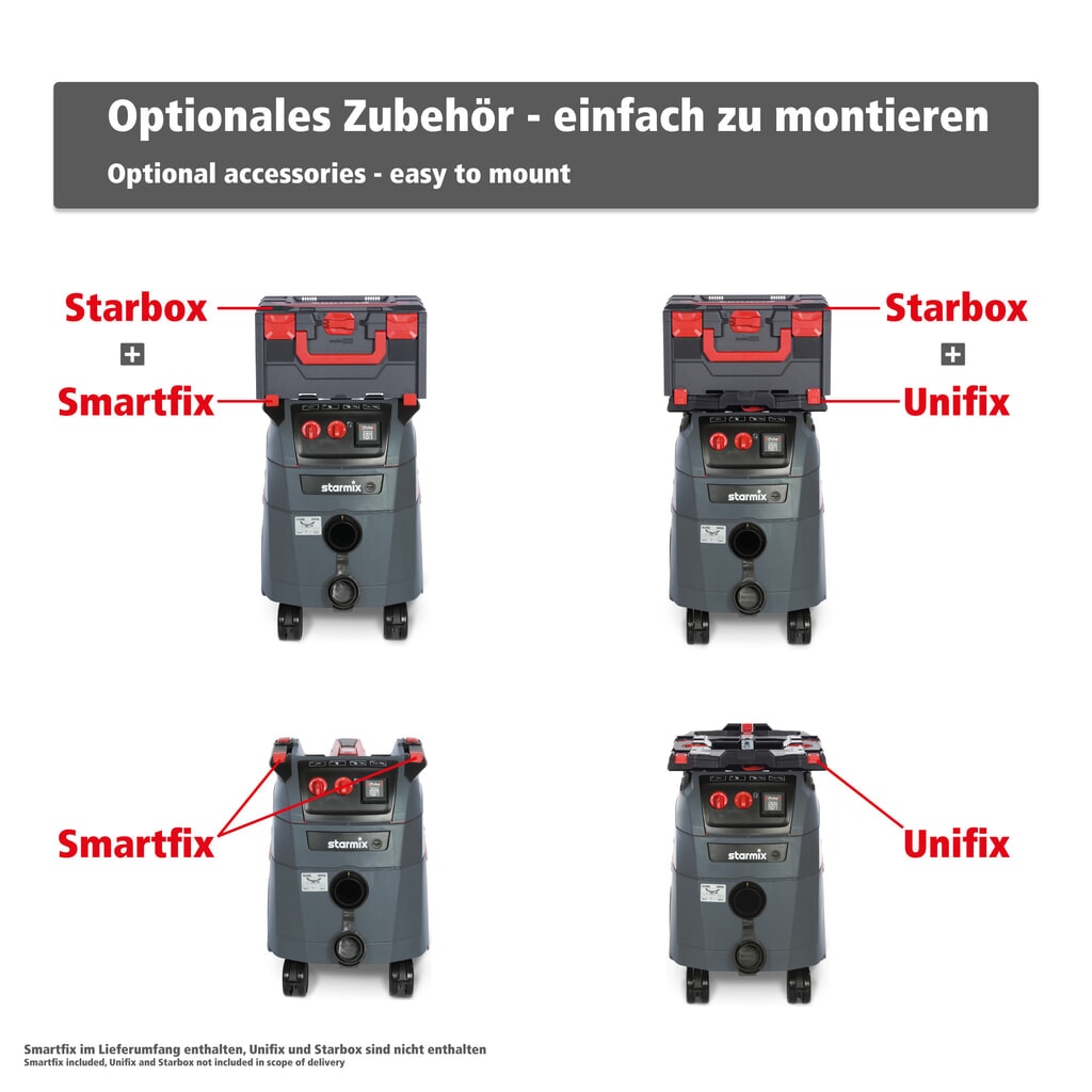 starmix Industriestaubsauger iPulse, Staubklasse M, Kippfahrgestell, 1.600 W, 35 l Produktabbildung Nr. 9: starmix Industriestaubsauger iPulse, Staubklasse M, Kippfahrgestell, 1.600 W, 35 l
