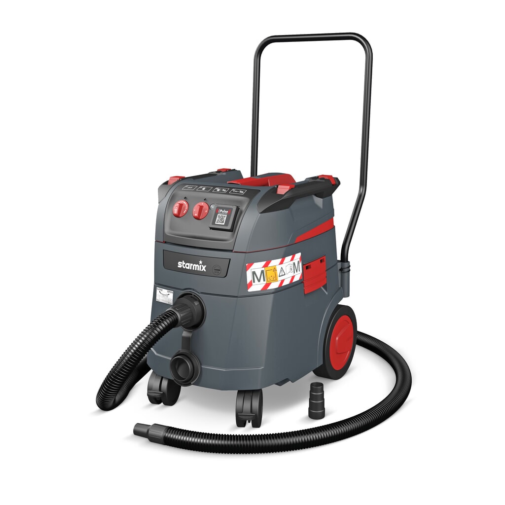 Produktabbildung Nr. 1: starmix Industriestaubsauger iPulse, Staubklasse M, Kippfahrgestell, 1.600 W, 35 l