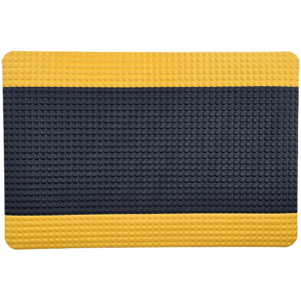 Produktabbildung Nr. 2: Steinbock® Anti-Ermüdungsmatte ErgoSoft Strong, Halbkugelprofil, 2-lagig, BxL 600 x 1.000 mm, schwarz/gelb