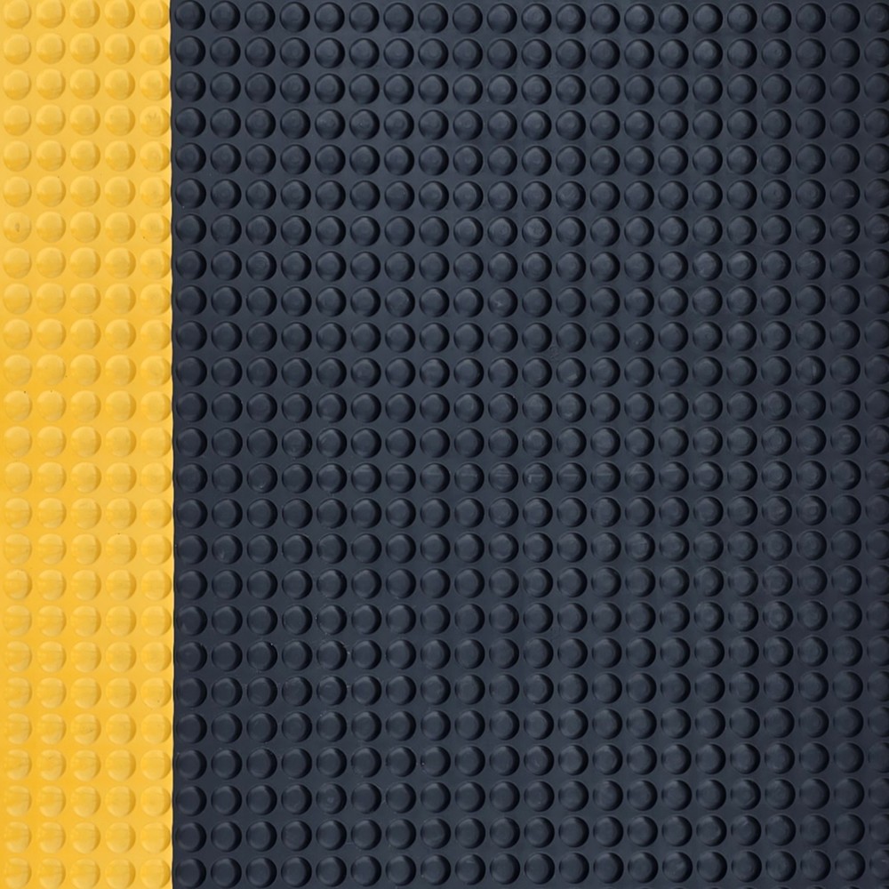 Produktabbildung Nr. 3: Steinbock® Anti-Ermüdungsmatte ErgoSoft Strong, Halbkugelprofil, 2-lagig, BxL 600 x 1.000 mm, schwarz/gelb