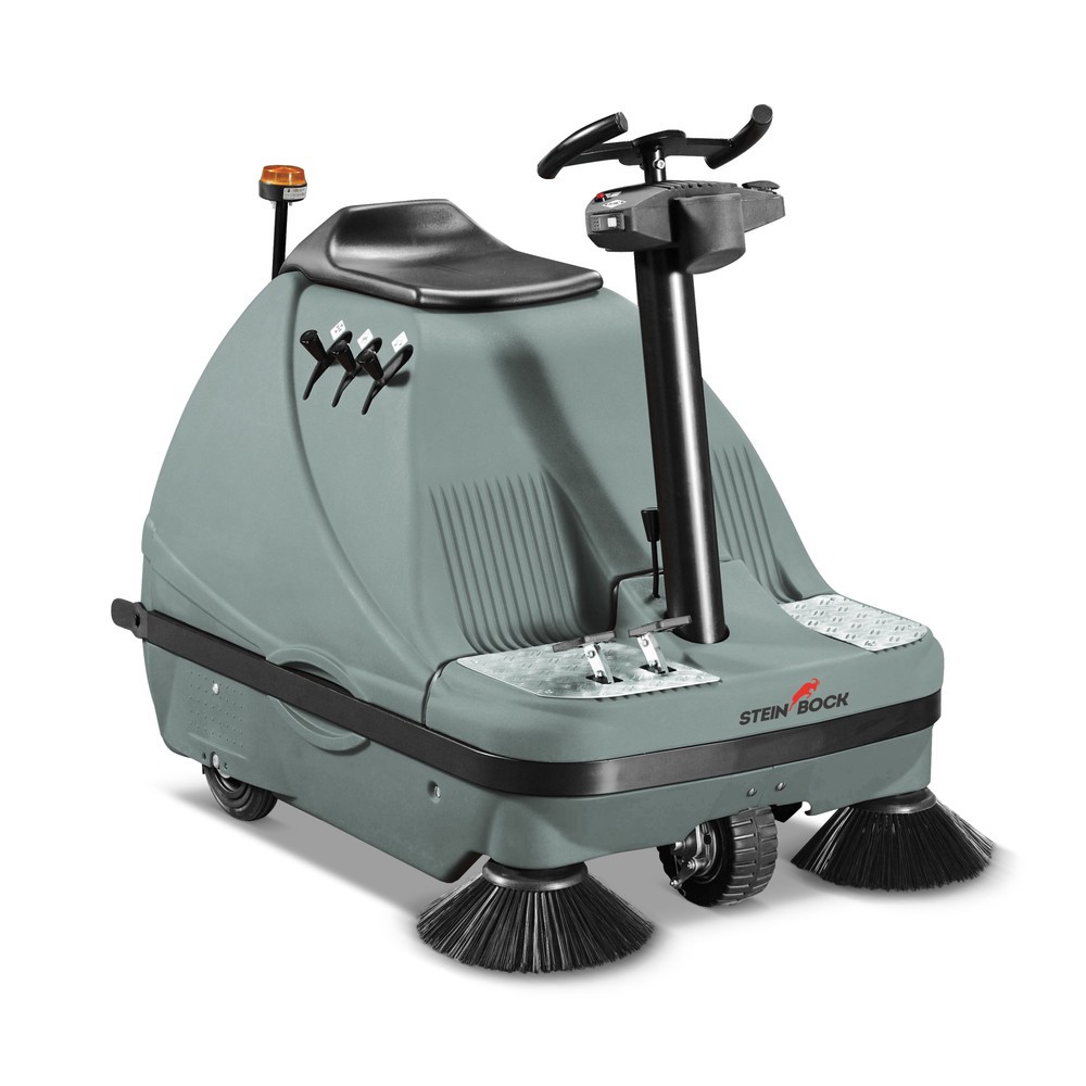 Produktabbildung: Steinbock® Aufsitz-Kehrsaugmaschine  A-1000, Elektromotor, Kehrbreite 1.000 mm