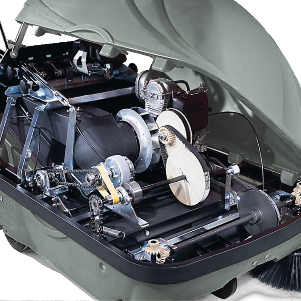 Produktabbildung Nr. 2: Steinbock® Aufsitz-Kehrsaugmaschine  A-1000, Elektromotor, Kehrbreite 1.000 mm