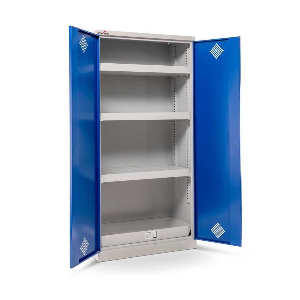Produktabbildung Nr. 10: Steinbock® Chemikalien- und Giftschrank, 4 Wannen, HxBxT 1.950 x 950 x 500 mm