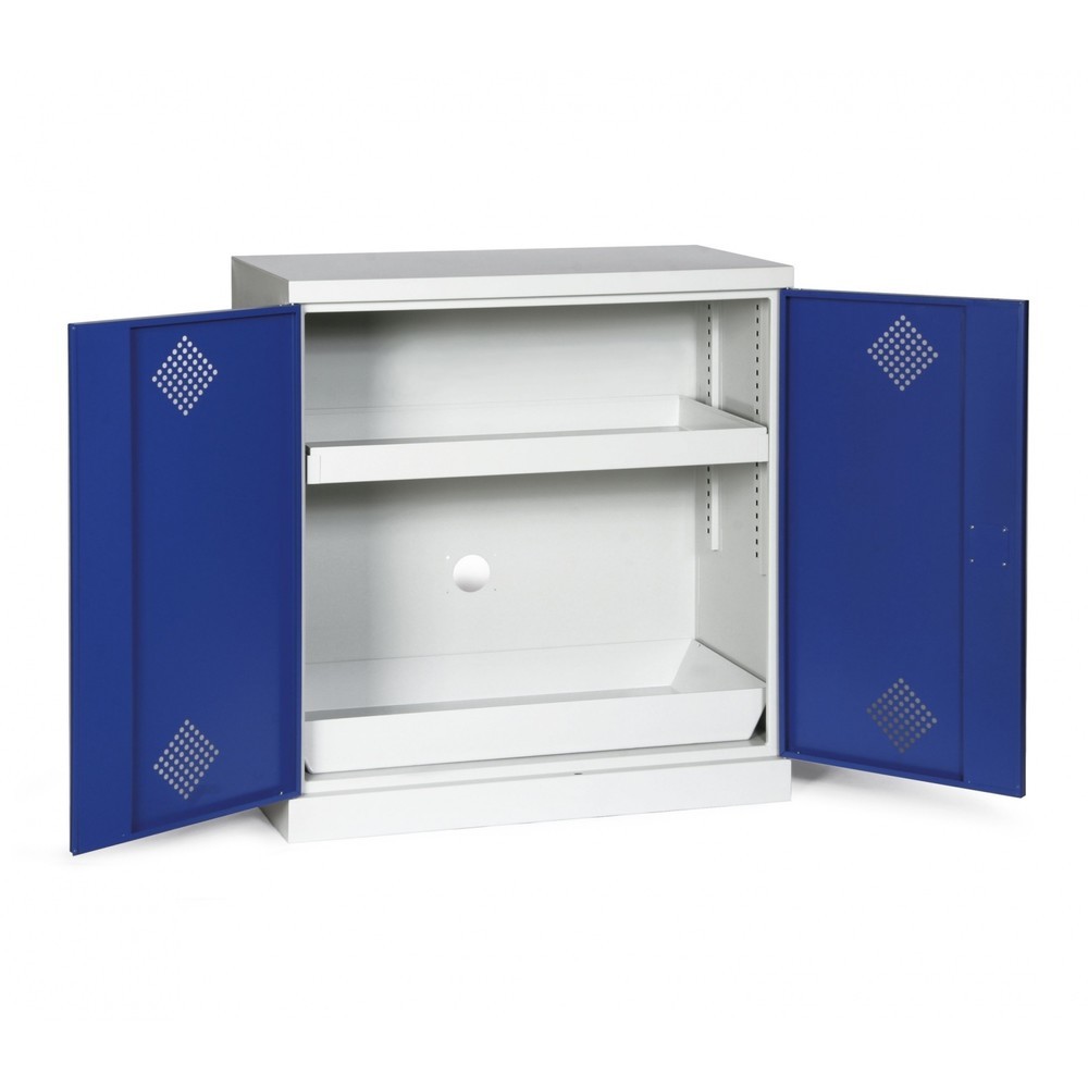 Produktabbildung Nr. 9: Steinbock® Chemikalien- und Giftschrank, 2 Wannen, HxBxT 1.000 x 950 x 500 mm