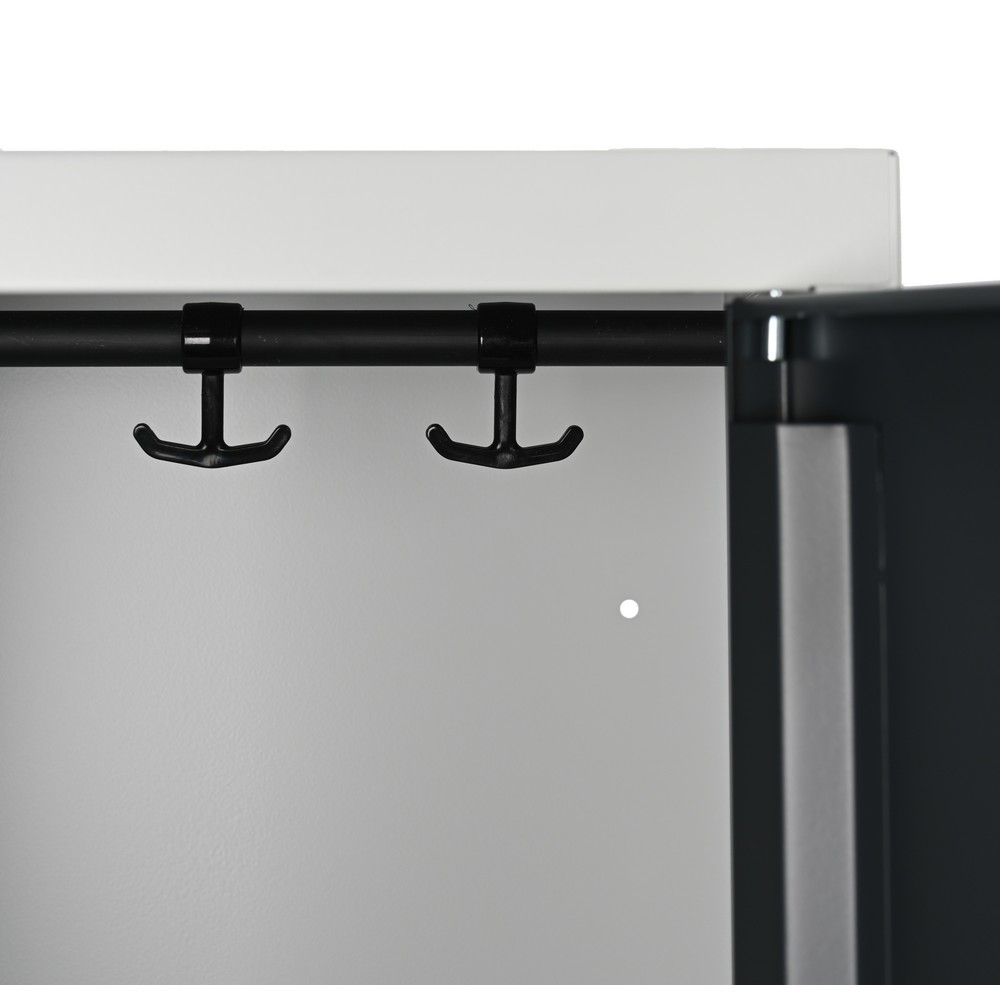 Produktabbildung Nr. 5: Steinbock® Spind, bodenstehend, 3 Abteile, Zylinderschloss, HxBxT 1.800 x 900 x 500 mm, lichtgrau/anthrazitgrau