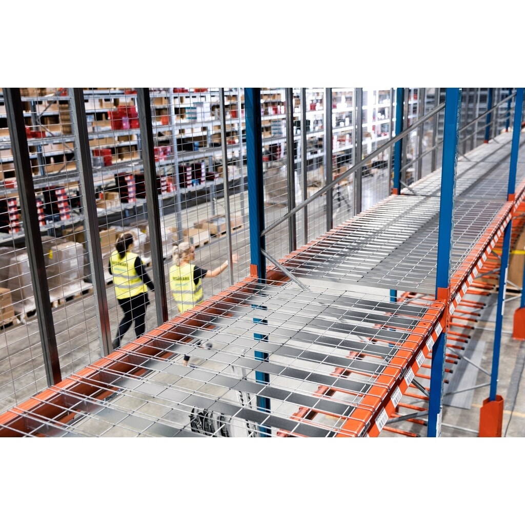 Steinbock® Drahtgitterboden für Palettenregale, engmaschig und feuerverzinkt, BxT 890 x 1100 mm, Tragkraft pro Stellplatz 500 kg Produktabbildung Nr. 5: Steinbock® Drahtgitterboden für Palettenregale, engmaschig und feuerverzinkt, BxT 890 x 1100 mm, Tragkraft pro Stellplatz 500 kg