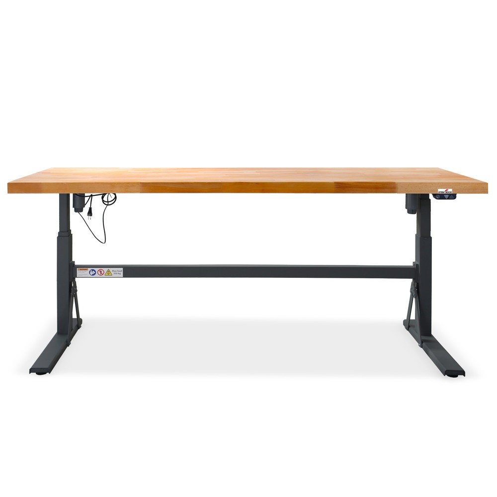 Produktabbildung: Steinbock® elektrisch höhenverstellbare Werkbank e-Adjust, HxBxT 700-1.170 x 2.000 x 750 mm, TK 350 kg