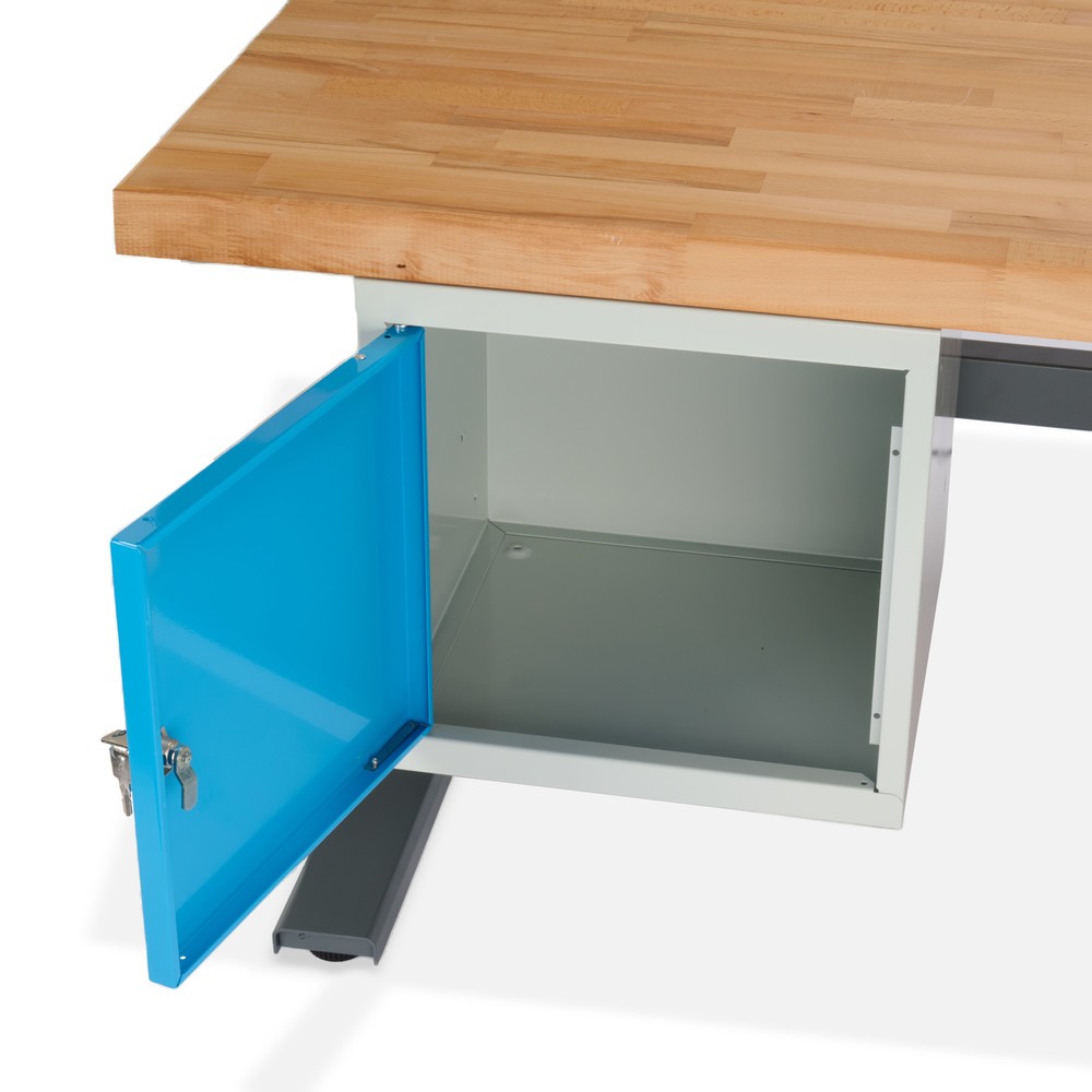 Produktabbildung Nr. 11: Steinbock® elektrisch höhenverstellbare Werkbank e-Adjust, mit Unterbau-Container, HxBxT 700-1.170 x 2.000 x 750 mm, TK 350 kg