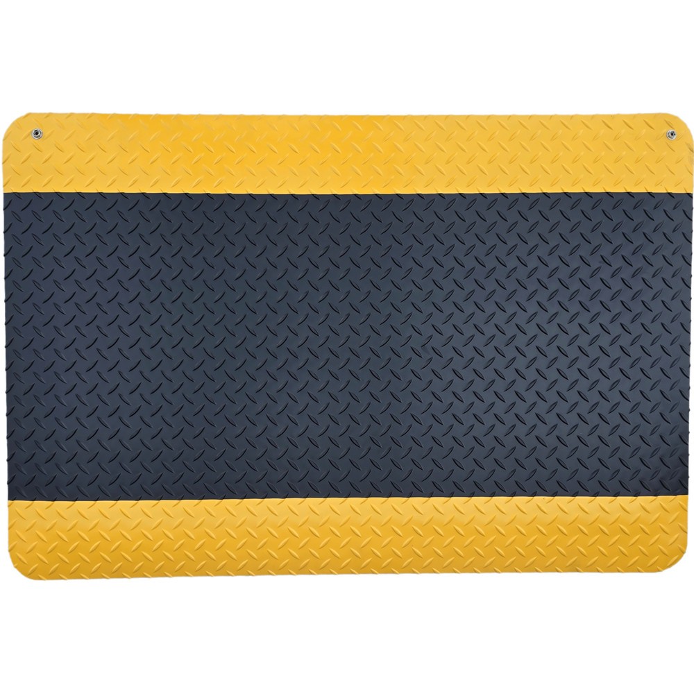 Produktabbildung Nr. 2: Steinbock® ESD-Anti-Ermüdungsmatte ErgoSoft Strong, Rautenprofil, 2-lagig, BxL 600 x 1.000 mm, schwarz/gelb