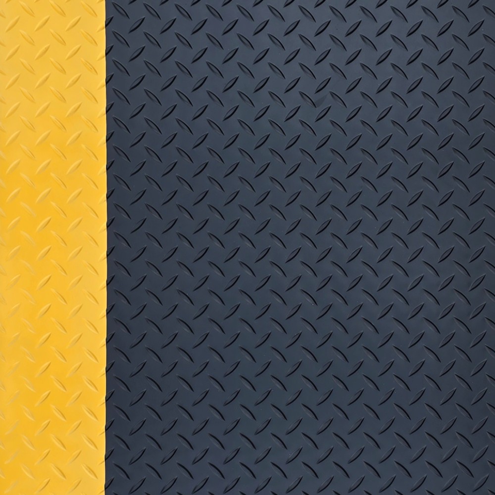 Produktabbildung Nr. 4: Steinbock® ESD-Anti-Ermüdungsmatte ErgoSoft Strong, Rautenprofil, 2-lagig, BxL 600 x 1.000 mm, schwarz/gelb
