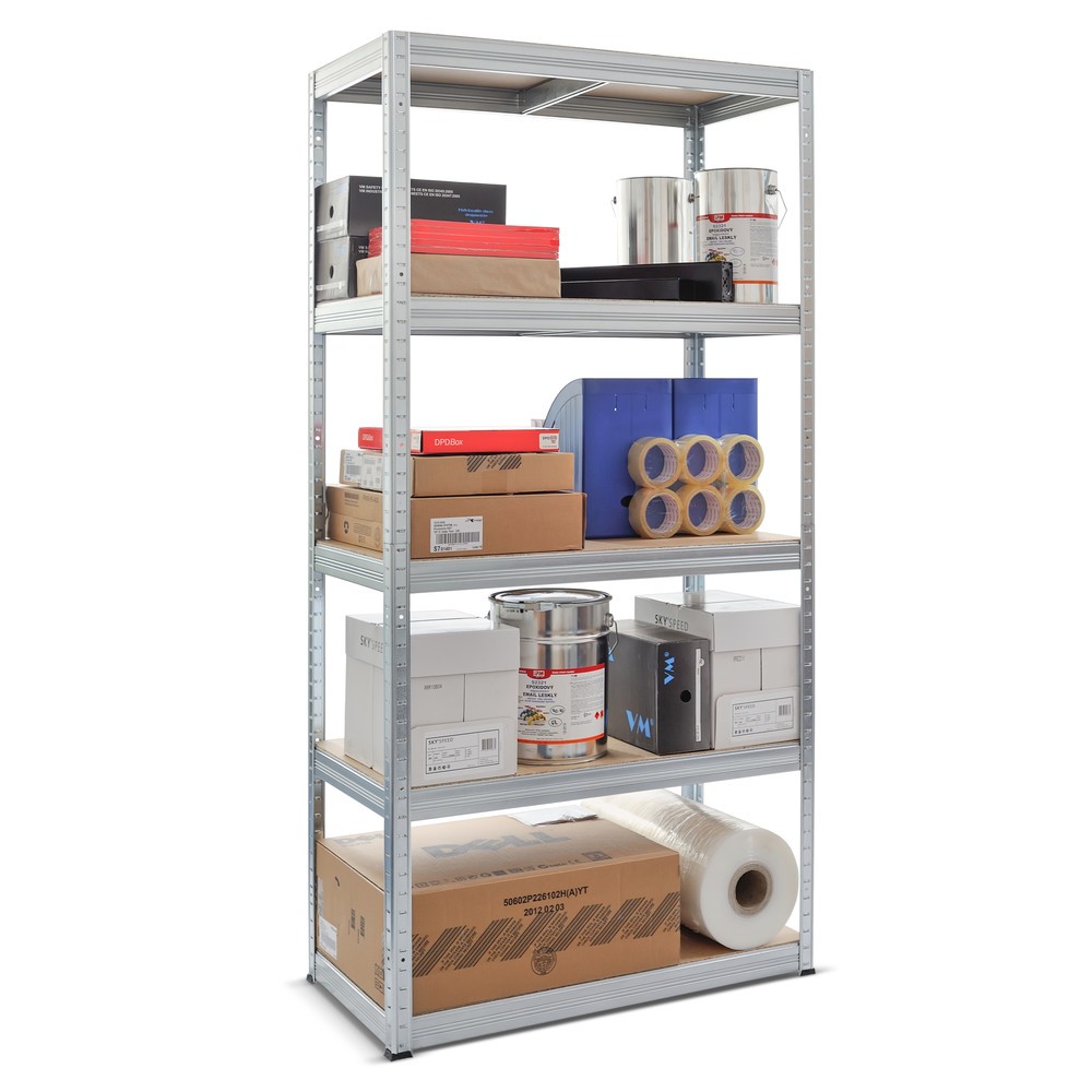 Produktabbildung Nr. 2: Steinbock® Fachbodenregal Typ S verzinkt, Fachlast 150 kg, HxBxT 1.800 x 900 x 450 mm