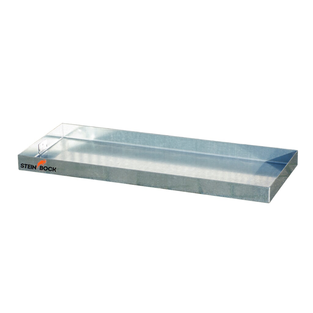 Steinbock® Kleingebinde-Auffangwanne aus Stahl, verzinkt, HxBxT 60 x 940 x 370 mm, Auffangvolumen 12 Liter Produktabbildung Nr. 1: Steinbock® Kleingebinde-Auffangwanne aus Stahl, verzinkt, HxBxT 60 x 940 x 370 mm, Auffangvolumen 12 Liter