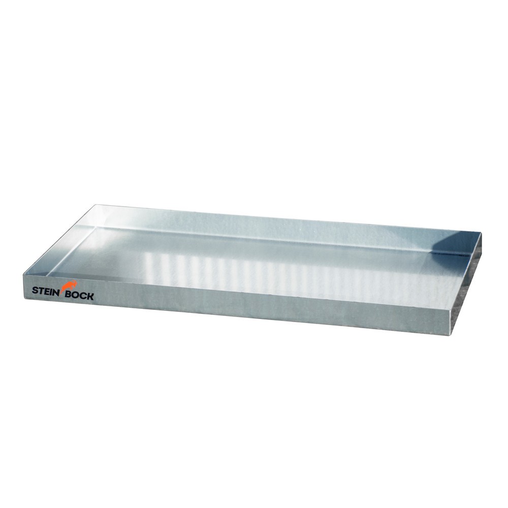 Produktabbildung: Steinbock® Kleingebindewanne, aus Stahl, verzinkt, HxBxT 60 x 470 x 940 mm, Auffangvolumen 16 Liter