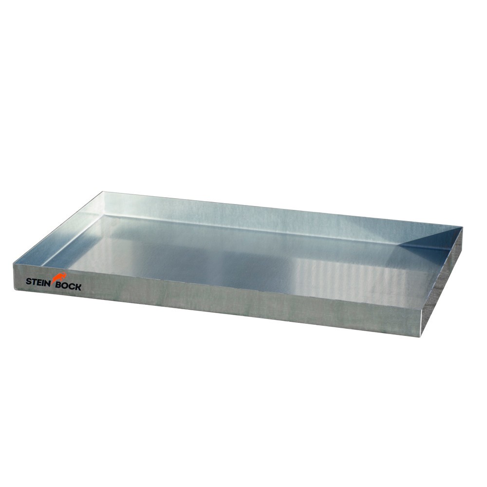 Produktabbildung: Steinbock® Kleingebindewanne, aus Stahl, verzinkt, HxBxT 70 x 600 x 1.000 mm, Auffangvolumen 28 Liter