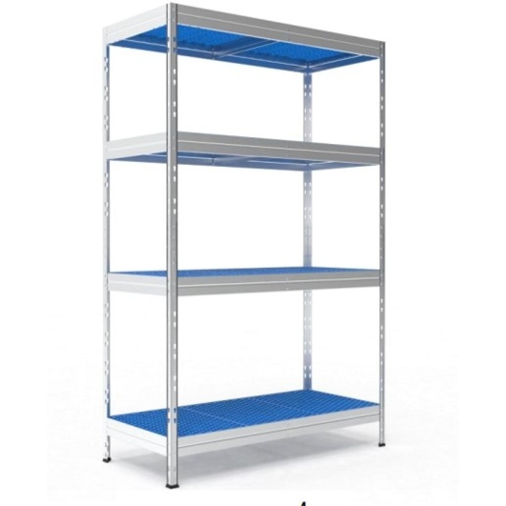 Produktabbildung: Steinbock® Lebensmittelregal LMR-1, Fachlast 150 kg, HxBxT 1.800 x 1.100 x 500 mm