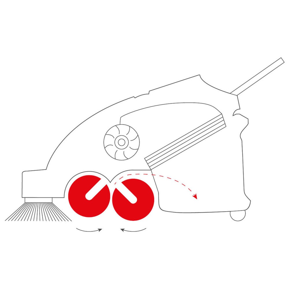Produktabbildung Nr. 2: Steinbock® Mitgänger-Kehr-Saugmaschine 900E BASIC