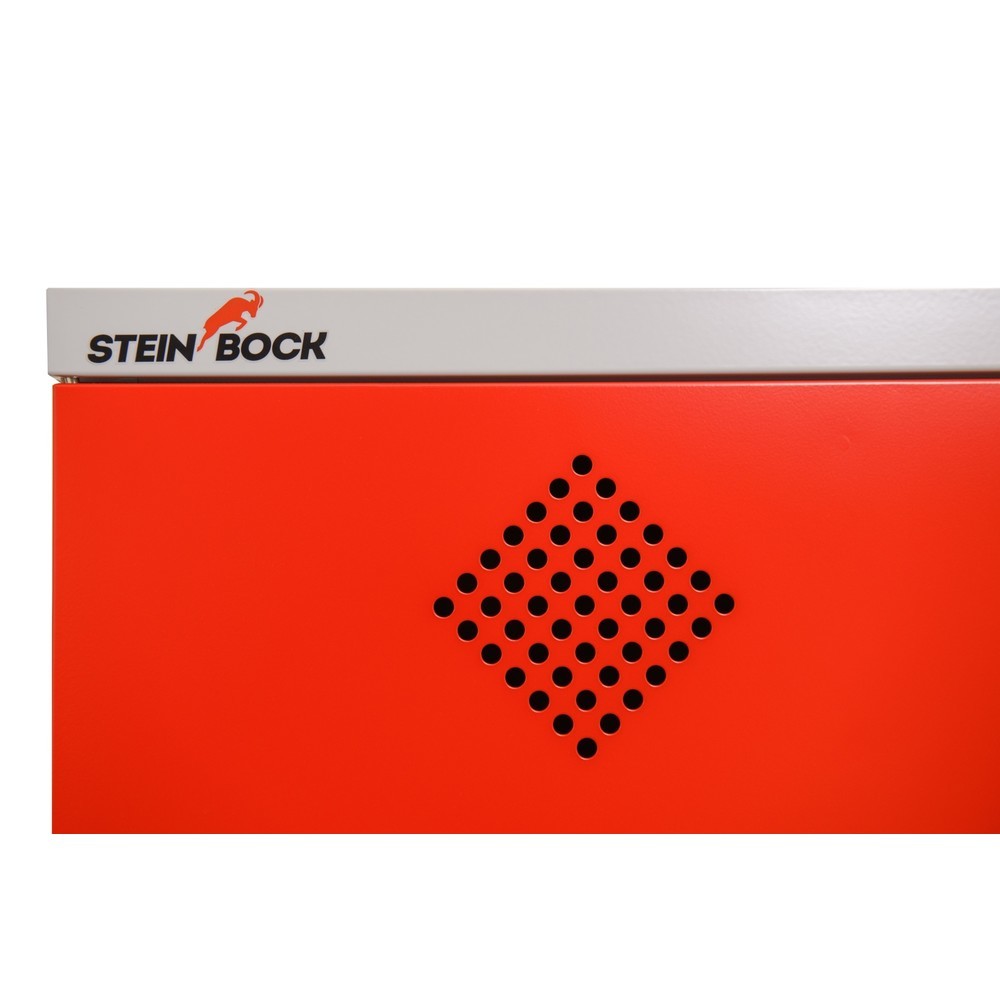 Produktabbildung Nr. 9: Steinbock® Ölschrank, 2 höhenverstellbare Gitterrostböden, 1 Auffangwanne, HxBxT 1.950 x 950 x 500 mm