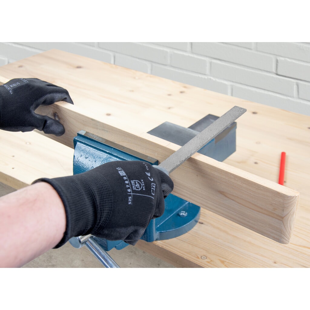 Produktabbildung Nr. 10: Steinbock® Schraubstock, feststehend, aus robustem Gusseisen, Backenbreite 150 mm