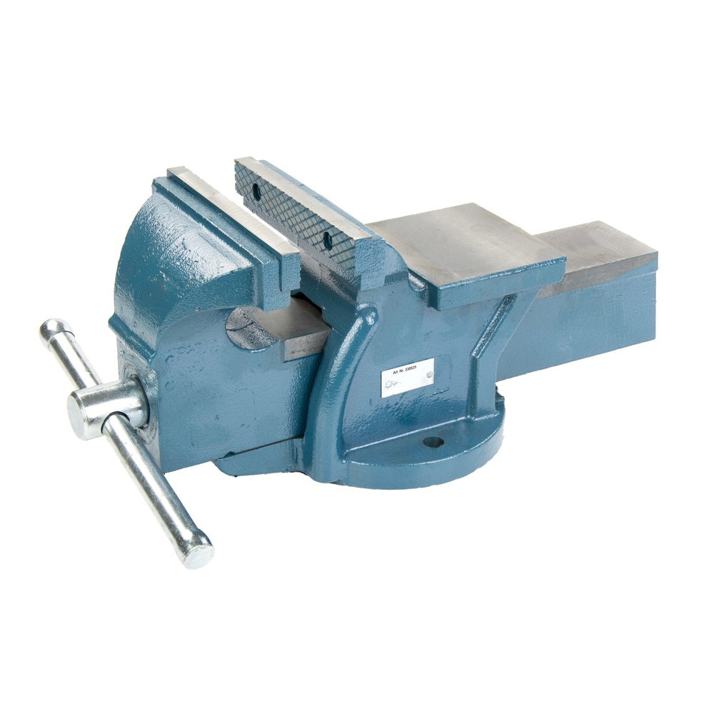 Produktabbildung Nr. 4: Steinbock® Schraubstock, feststehend, aus robustem Gusseisen, Backenbreite 125 mm