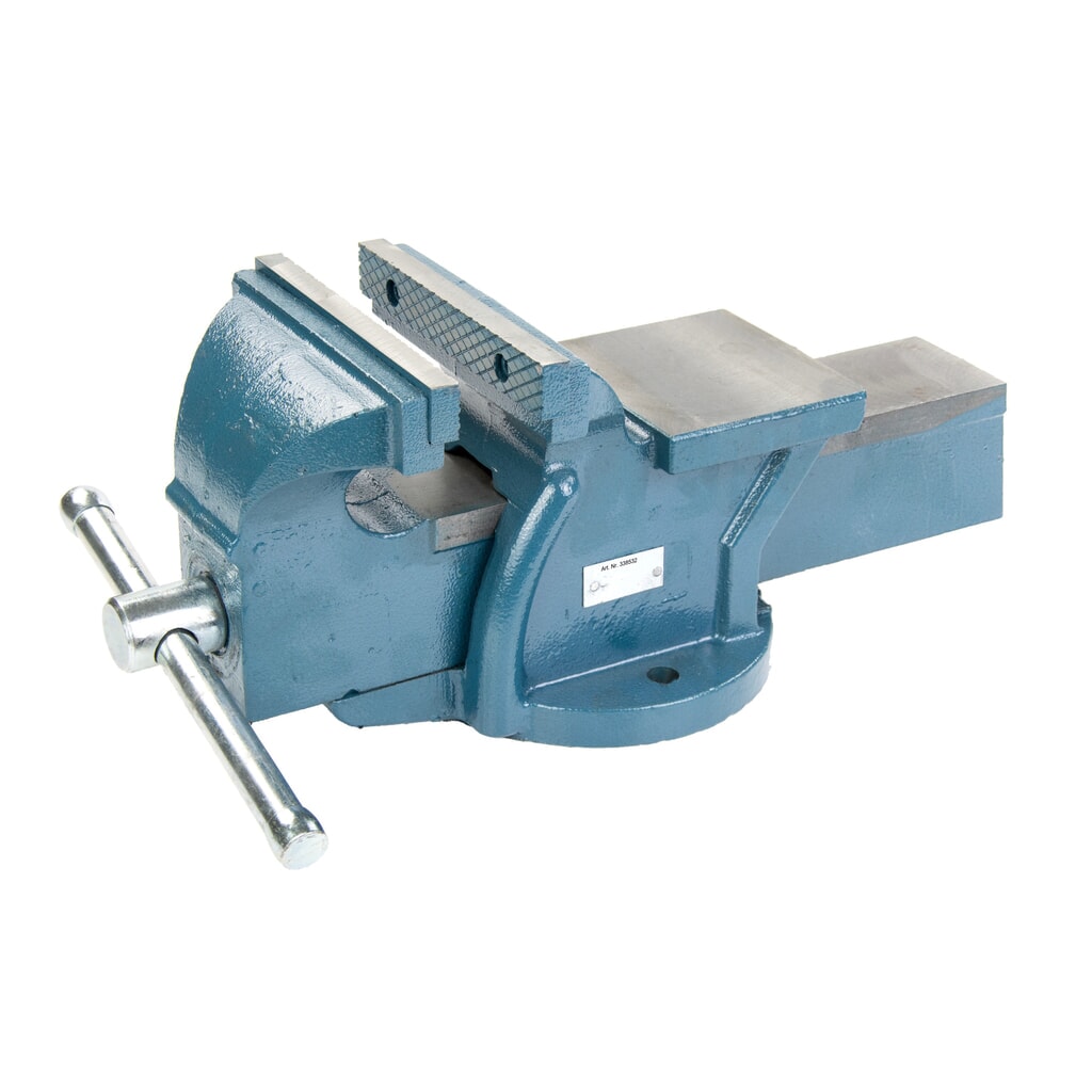 Produktabbildung Nr. 4: Steinbock® Schraubstock, feststehend, aus robustem Gusseisen, Backenbreite 150 mm
