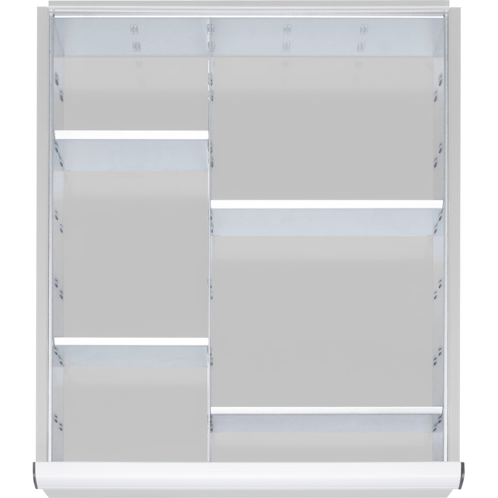 Steinbock® Selection Schubladeneinteilungs-Set, für Schubladenmaße BxT 490 x 560 mm mit Blendenhöhe 60-90 mm, 1x 4 Trennwände Produktabbildung: Steinbock® Selection Schubladeneinteilungs-Set, für Schubladenmaße BxT 490 x 560 mm mit Blendenhöhe 60-90 mm, 1x 4 Trennwände